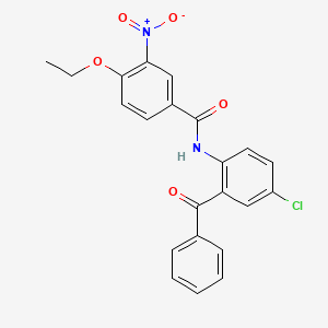 N-[4-chloro-2-(phenylcarbonyl)phenyl]-4-ethoxy-3-nitrobenzamide