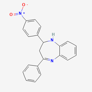 2-(4-nitrophenyl)-4-phenyl-2,3-dihydro-1H-1,5-benzodiazepine