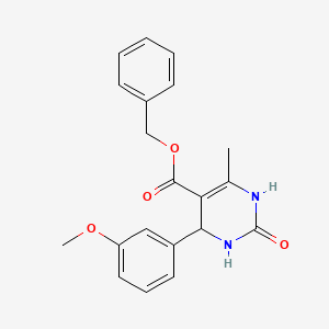 molecular formula C20H20N2O4 B5148786 Benzyl 4-(3-methoxyphenyl)-6-methyl-2-oxo-1,2,3,4-tetrahydropyrimidine-5-carboxylate 