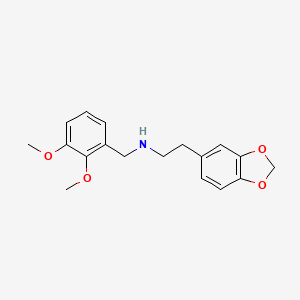 2-(1,3-benzodioxol-5-yl)-N-(2,3-dimethoxybenzyl)ethanamine