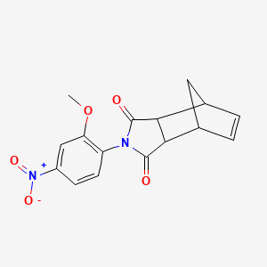molecular formula C16H14N2O5 B5148802 4-(2-methoxy-4-nitrophenyl)-4-azatricyclo[5.2.1.0~2,6~]dec-8-ene-3,5-dione 