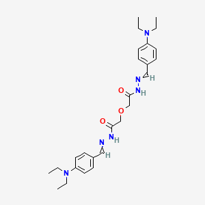 molecular formula C26H36N6O3 B5148830 2,2'-oxybis{N'-[4-(diethylamino)benzylidene]acetohydrazide} 
