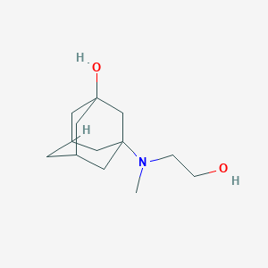 molecular formula C13H23NO2 B5148839 3-[(2-hydroxyethyl)(methyl)amino]-1-adamantanol 