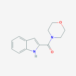 molecular formula C13H14N2O2 B514888 1H-indol-2-yl(morpholin-4-yl)methanone CAS No. 25406-89-7
