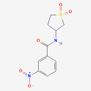 molecular formula C11H12N2O5S B5148935 N-(1,1-dioxidotetrahydro-3-thienyl)-3-nitrobenzamide 