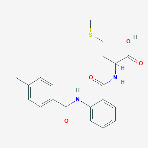 molecular formula C20H22N2O4S B5148950 N-{2-[(4-methylbenzoyl)amino]benzoyl}methionine 