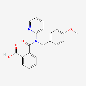 molecular formula C21H18N2O4 B5148963 2-{[(4-methoxybenzyl)(2-pyridinyl)amino]carbonyl}benzoic acid 