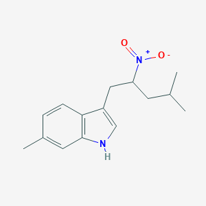 molecular formula C15H20N2O2 B514899 3-{2-nitro-4-methylpentyl}-6-methyl-1H-indole 