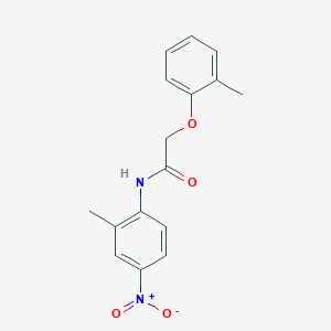 molecular formula C16H16N2O4 B5149008 N-(2-methyl-4-nitrophenyl)-2-(2-methylphenoxy)acetamide 