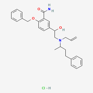 5-{2-[allyl(1-methyl-3-phenylpropyl)amino]-1-hydroxyethyl}-2-(benzyloxy)benzamide hydrochloride