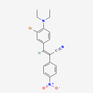 molecular formula C19H18BrN3O2 B5149057 3-[3-bromo-4-(diethylamino)phenyl]-2-(4-nitrophenyl)acrylonitrile 