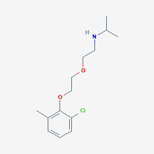 molecular formula C14H22ClNO2 B5149066 N-{2-[2-(2-chloro-6-methylphenoxy)ethoxy]ethyl}-2-propanamine 
