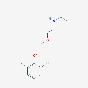 N-[2-[2-(2-chloro-6-methylphenoxy)ethoxy]ethyl]propan-2-amine