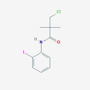 molecular formula C11H13ClINO B514907 3-chloro-N-(2-iodophenyl)-2,2-dimethylpropanamide 