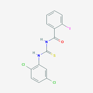 molecular formula C14H9Cl2IN2OS B5149107 N-{[(2,5-dichlorophenyl)amino]carbonothioyl}-2-iodobenzamide 