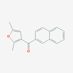 molecular formula C17H14O2 B514914 (2,5-Dimethyl-3-furyl)(2-naphthyl)methanone 