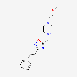 1-(2-methoxyethyl)-4-{[3-(2-phenylethyl)-1,2,4-oxadiazol-5-yl]methyl}piperazine
