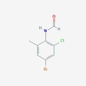 molecular formula C8H7BrClNO B514915 4-Bromo-2-chloro-6-methylphenylformamide 