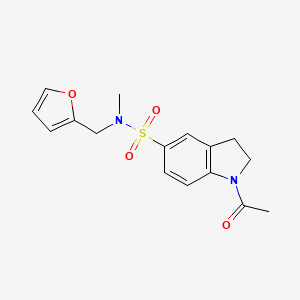 1-acetyl-N-(2-furylmethyl)-N-methyl-5-indolinesulfonamide