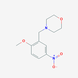 molecular formula C12H16N2O4 B514922 4-(2-Methoxy-5-nitrobenzyl)morpholine 