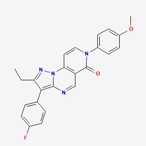 2-ethyl-3-(4-fluorophenyl)-7-(4-methoxyphenyl)pyrazolo[1,5-a]pyrido[3,4-e]pyrimidin-6(7H)-one