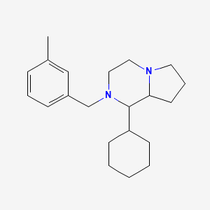 1-cyclohexyl-2-(3-methylbenzyl)octahydropyrrolo[1,2-a]pyrazine