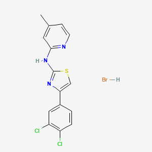 N-[4-(3,4-dichlorophenyl)-1,3-thiazol-2-yl]-4-methyl-2-pyridinamine hydrobromide