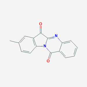 molecular formula C16H10N2O2 B514933 8-Methylindolo[2,1-b]quinazoline-6,12-dione CAS No. 169037-60-9