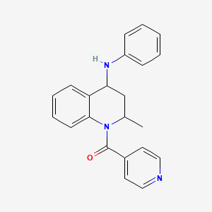 1-isonicotinoyl-2-methyl-N-phenyl-1,2,3,4-tetrahydro-4-quinolinamine