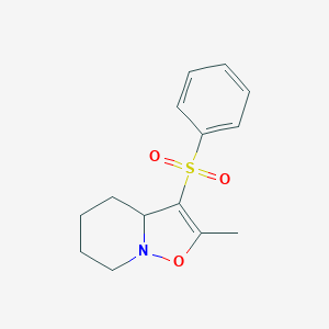 molecular formula C14H17NO3S B514934 2-methylene-3-(phenylsulfonyl)hexahydro-2H-isoxazolo[2,3-a]pyridine 