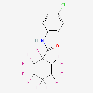 N-(4-chlorophenyl)-1,2,2,3,3,4,4,5,5,6,6-undecafluorocyclohexanecarboxamide