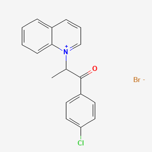 1-[2-(4-chlorophenyl)-1-methyl-2-oxoethyl]quinolinium bromide