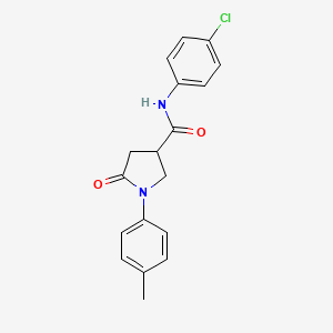 N-(4-chlorophenyl)-1-(4-methylphenyl)-5-oxo-3-pyrrolidinecarboxamide