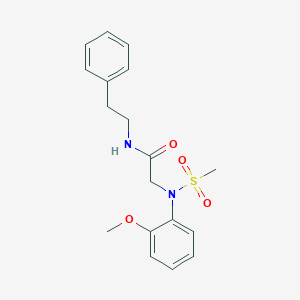N~2~-(2-methoxyphenyl)-N~2~-(methylsulfonyl)-N~1~-(2-phenylethyl)glycinamide