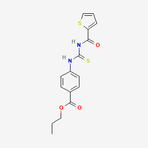 propyl 4-({[(2-thienylcarbonyl)amino]carbonothioyl}amino)benzoate