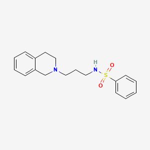 N-[3-(3,4-dihydro-2(1H)-isoquinolinyl)propyl]benzenesulfonamide