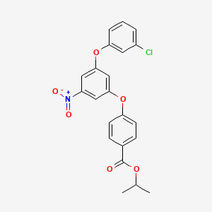 isopropyl 4-[3-(3-chlorophenoxy)-5-nitrophenoxy]benzoate