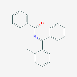 molecular formula C21H17NO B514941 N-[(2-methylphenyl)(phenyl)methylene]benzamide 