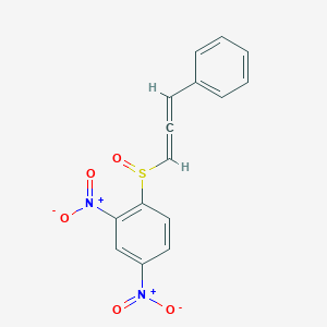 molecular formula C15H10N2O5S B514945 2,4-Dinitrophenyl 3-phenyl-1,2-propadienyl sulfoxide 