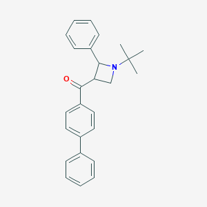 molecular formula C26H27NO B514947 [1,1'-Biphenyl]-4-yl(1-tert-butyl-2-phenyl-3-azetidinyl)methanone 