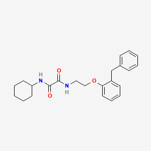 molecular formula C23H28N2O3 B5149515 N-[2-(2-benzylphenoxy)ethyl]-N'-cyclohexylethanediamide 