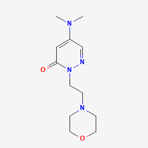 molecular formula C12H20N4O2 B5149539 5-(dimethylamino)-2-[2-(4-morpholinyl)ethyl]-3(2H)-pyridazinone 