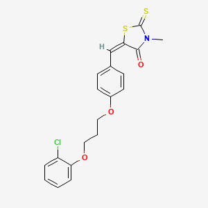 5-{4-[3-(2-chlorophenoxy)propoxy]benzylidene}-3-methyl-2-thioxo-1,3-thiazolidin-4-one