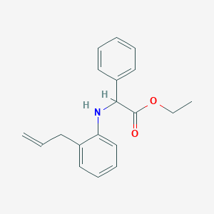molecular formula C19H21NO2 B514965 Ethyl (2-allylanilino)(phenyl)acetate 