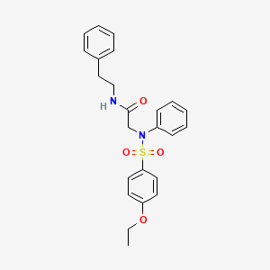 N~2~-[(4-ethoxyphenyl)sulfonyl]-N~2~-phenyl-N~1~-(2-phenylethyl)glycinamide