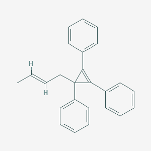 [3-(2-Butenyl)-2,3-diphenyl-1-cyclopropen-1-yl]benzene