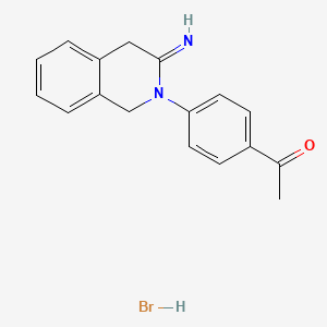 1-[4-(3-imino-3,4-dihydro-2(1H)-isoquinolinyl)phenyl]ethanone hydrobromide