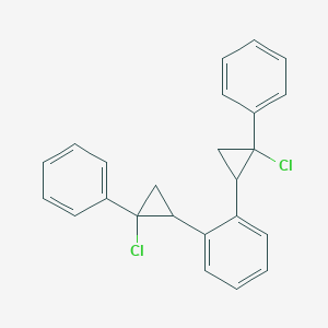 molecular formula C24H20Cl2 B514968 1,2-Bis(2-chloro-2-phenylcyclopropyl)benzene 