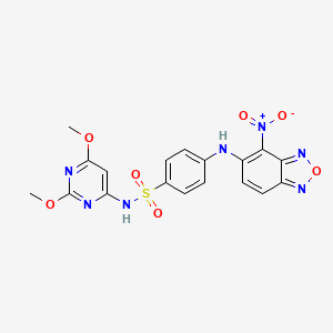 N-(2,6-dimethoxy-4-pyrimidinyl)-4-[(4-nitro-2,1,3-benzoxadiazol-5-yl)amino]benzenesulfonamide