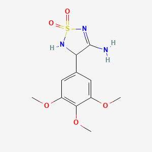 molecular formula C11H15N3O5S B5149691 4-(3,4,5-trimethoxyphenyl)-1,2,5-thiadiazolidin-3-imine 1,1-dioxide 